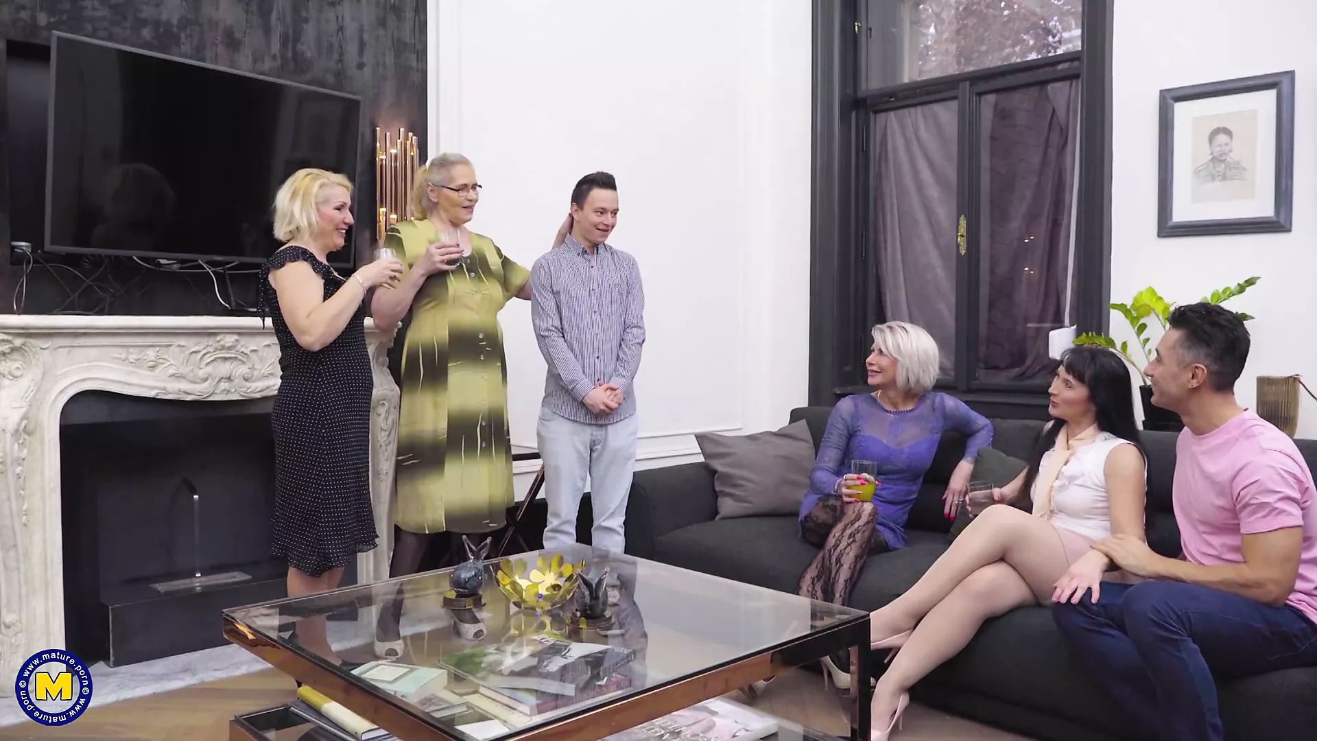 Aging folks and lads exploring taboo pleasures.